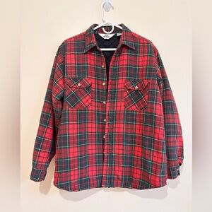 Vintage 80s Woolrich Men’s Plaid Flannel Insulated Jacket size L